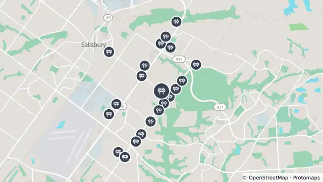 Map of Footpath Maintenance/Repairs — Smith Road, Salisbury East and nearby items