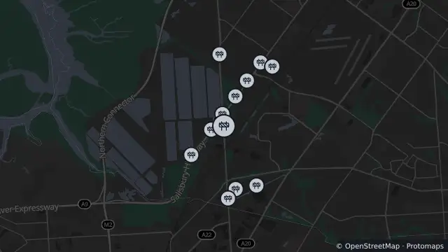 Map of Mowing — Port Wakefield Road, Mawson Lakes and nearby items
