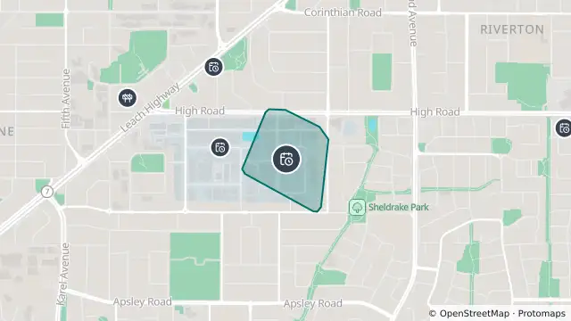 Map of Planned Power Outage — Willetton and nearby items