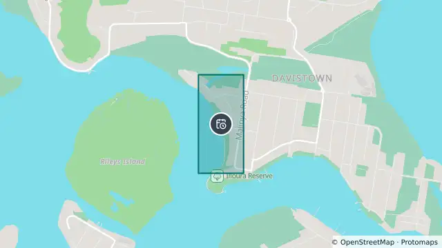 Map of Planned Power Outage — Davistown and nearby items