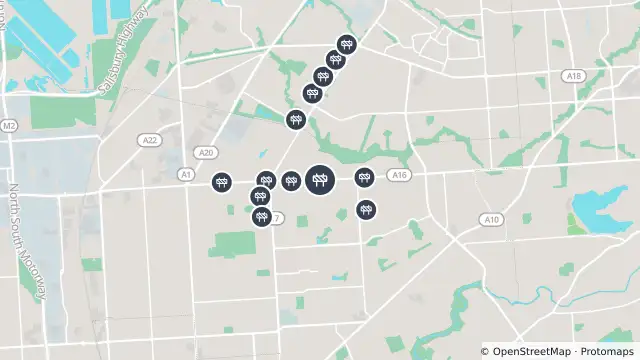 Map of Bore Hole Testing — Grand Junction Road, Northfield and nearby items