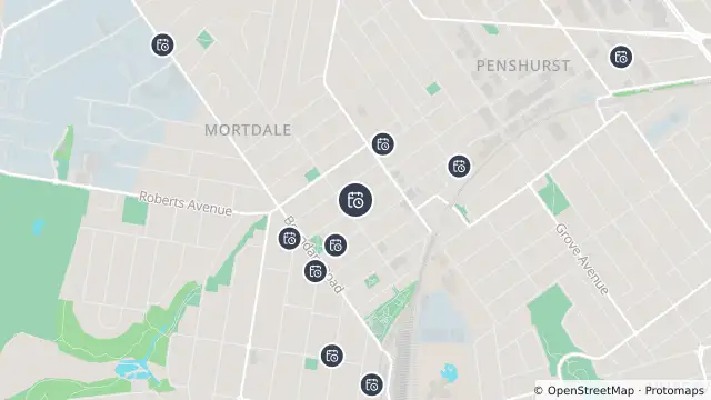 Map of Planned Power Outage — Mortdale and nearby items