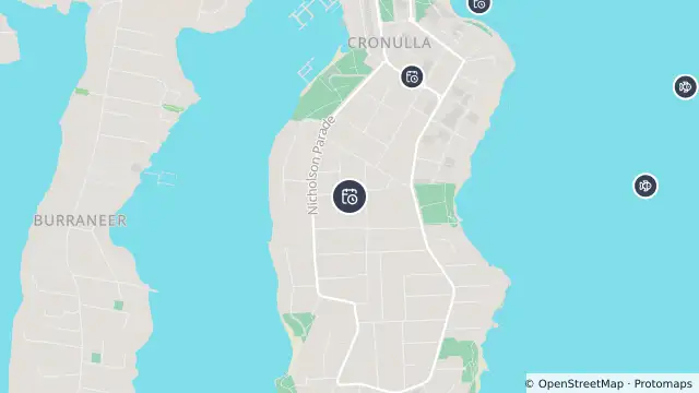Map of Planned Power Outage — Cronulla and nearby items