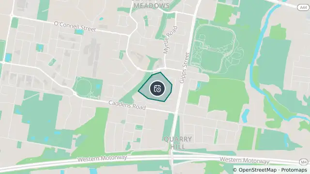 Map of Planned Power Outage — Claremont Meadows and nearby items