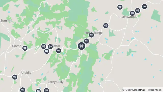 Map of Tree Pruning — Lobethal Road, Basket Range and nearby items