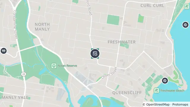 Map of Planned Power Outage — Freshwater and nearby items