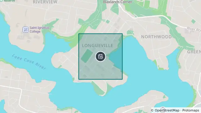 Map of Planned Power Outage — Longueville and nearby items