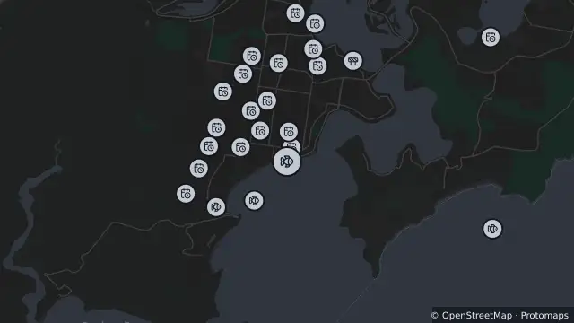 Map of Drone Surveillance Location — Ocean Beach and nearby items