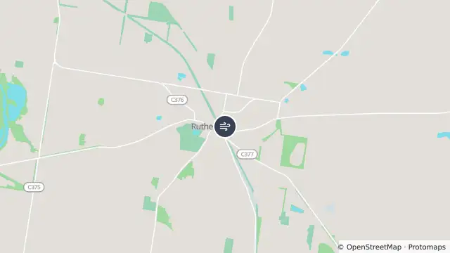 Map of Rutherglen and nearby items