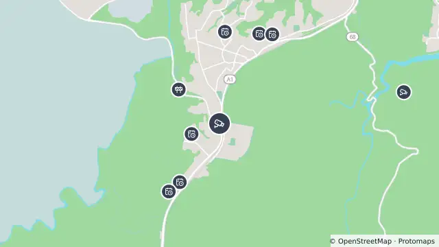 Map of Princes Highway (Heathcote) and nearby items