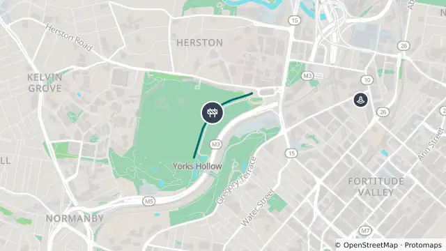 Map of Roadworks — Gilchrist Avenue — Herston and nearby items