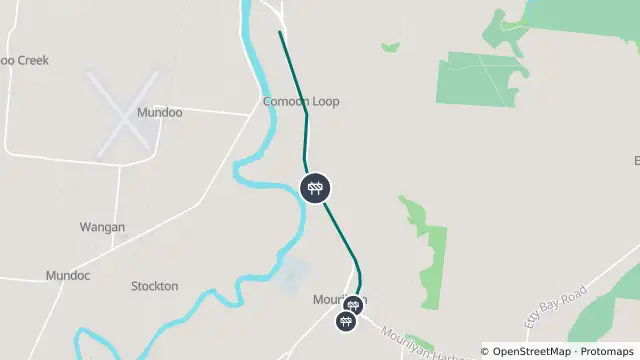 Map of Roadworks — Bruce Highway — Mourilyan / South Innisfail and nearby items