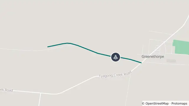 Map of Hazard Road Damage — Wirega Greenethorpe Road, Greenethorpe and nearby items