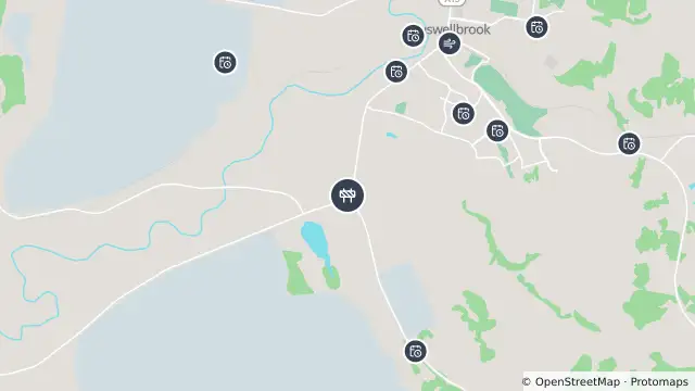 Map of Scheduled Roadwork — Thomas Mitchell Drive, Muswellbrook and nearby items