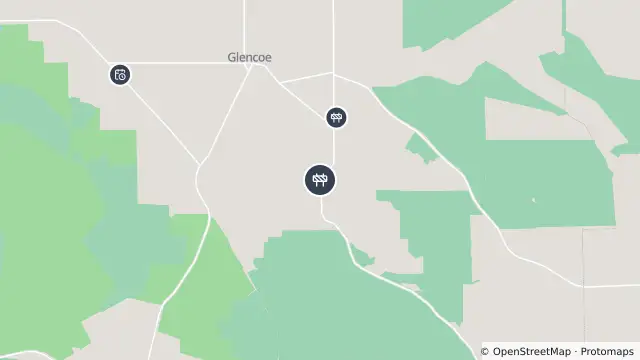 Map of Tree Pruning — Kangaroo Flat Road, Glencoe and nearby items