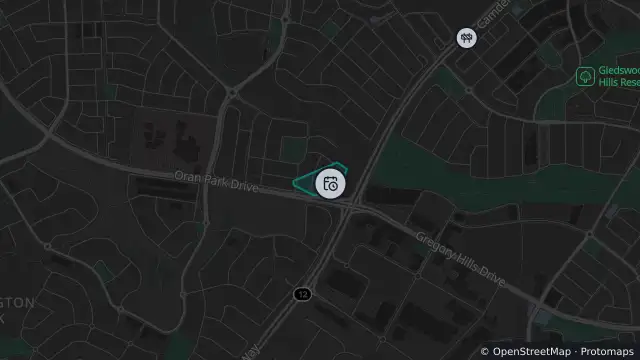 Map of Planned Power Outage — Oran Park and nearby items