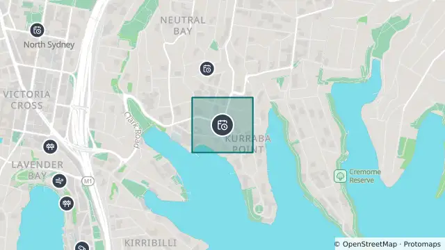 Map of Planned Power Outage — Kurraba Point, Neutral Bay and nearby items