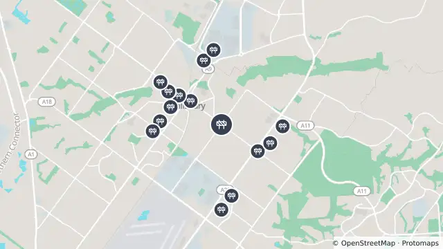 Map of Footpath Maintenance/Repairs — Park Terrace, Brahma Lodge and nearby items