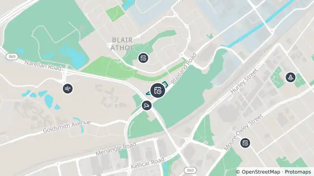 Map of Planned Power Outage — Blair Athol and nearby items