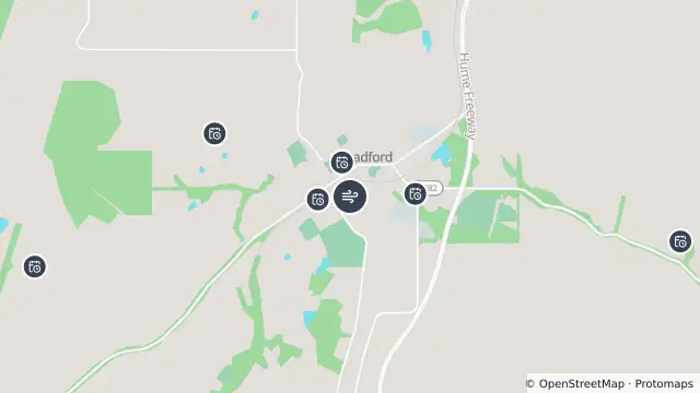 Map of Broadford and nearby items