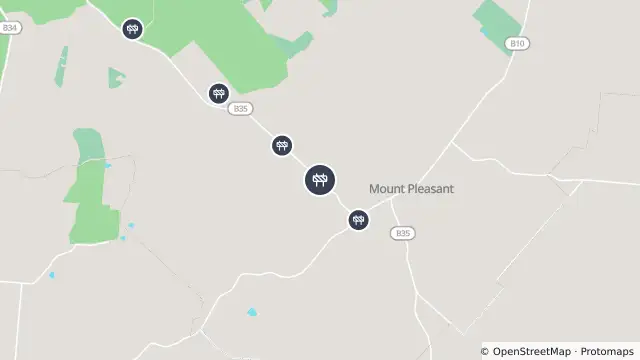 Map of Tree Pruning — Cricks Mill Road, Mount Pleasant and nearby items