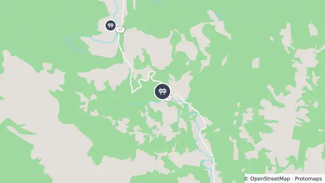 Map of Scheduled Roadwork — Numinbah Road, Numinbah and nearby items