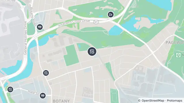 Map of Planned Power Outage — Botany and nearby items