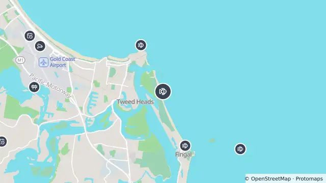 Map of Drone Surveillance Location — Letitia Spit Beach and nearby items