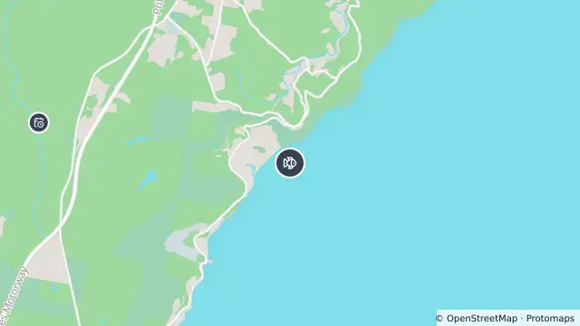 Map of Drone Surveillance Location — Stanwell Park Beach and nearby items