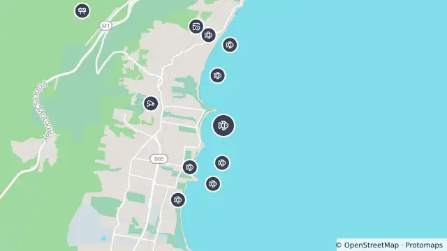 Map of Smart Drumline Location — Sandon Point and nearby items