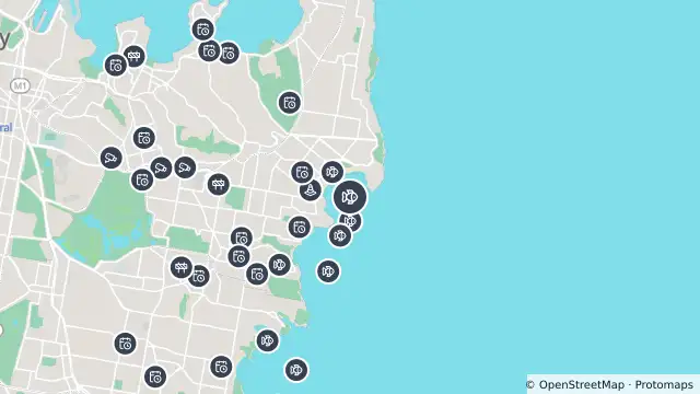 Map of Smart Drumline Location — Bondi Beach and nearby items
