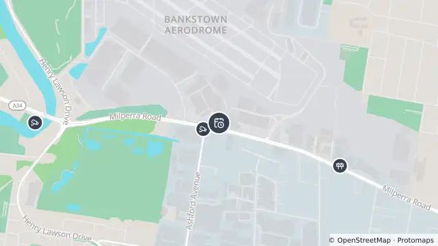 Map of Planned Power Outage — Bankstown Aerodrome and nearby items