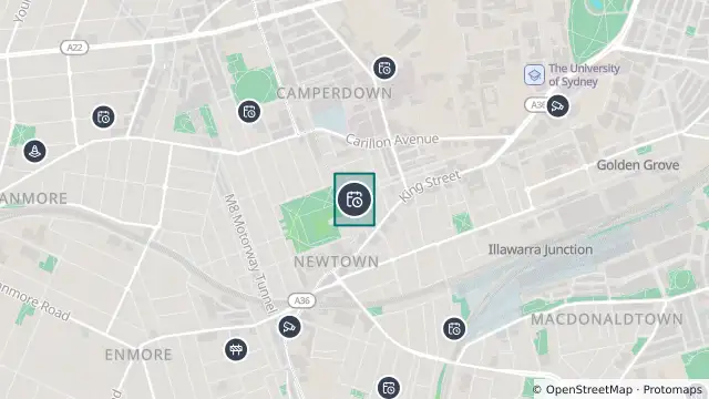 Map of Planned Power Outage — Newtown and nearby items