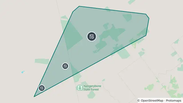 Map of Planned Power Outage — Incd-137519-R and nearby items