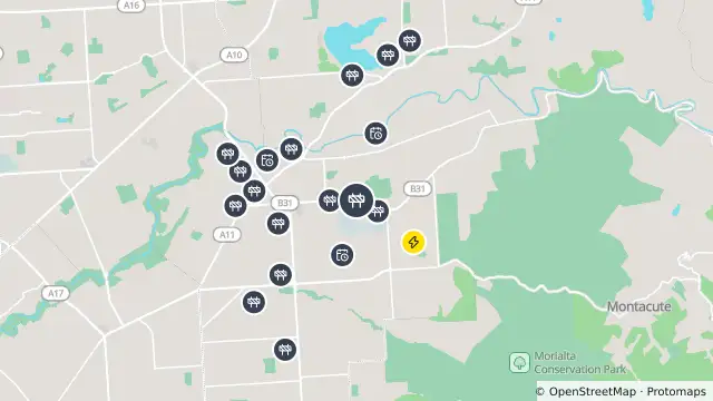 Map of Footpath Maintenance/Repairs — Gorge Road, Newton and nearby items