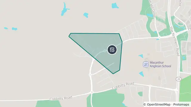 Map of Planned Power Outage — Cobbitty and nearby items