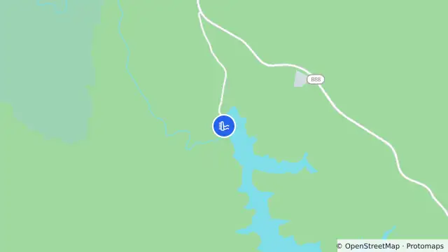 Map of Cordeaux Dam and nearby items