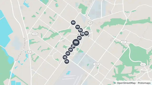 Map of Mowing — Salisbury Highway, Salisbury and nearby items