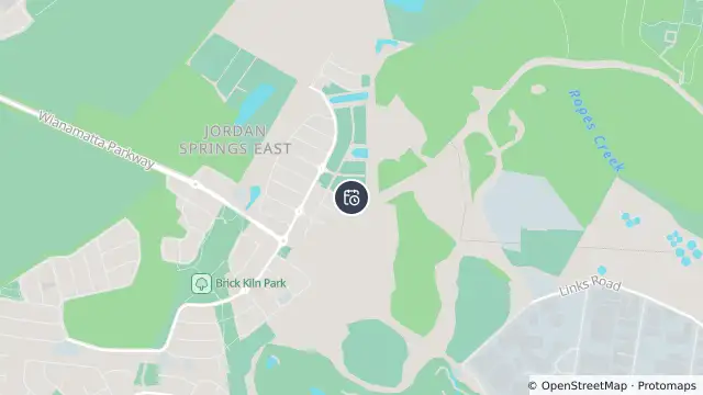 Map of Planned Power Outage — Jordan Springs and nearby items
