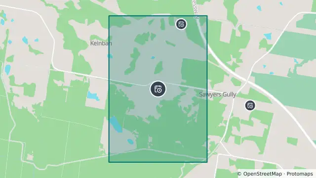 Map of Planned Power Outage — Keinbah, Sawyers Gully and nearby items