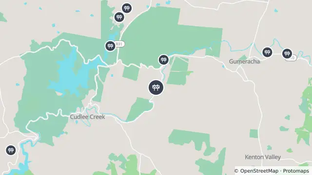 Map of Tree Pruning — Gorge Road, Cudlee Creek and nearby items