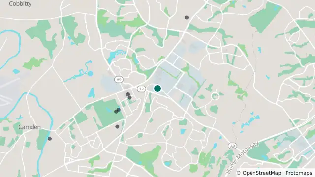 Map of Planned Power Outage — Smeaton Grange and nearby items