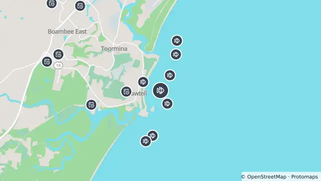 Map of Smart Drumline Location — Sawtell and nearby items