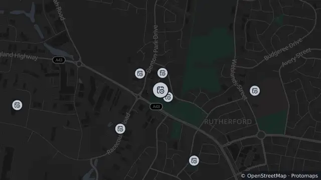 Map of Planned Power Outage — Rutherford and nearby items