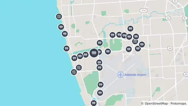Map of Water Mains — Burbridge Road, West Beach and nearby items