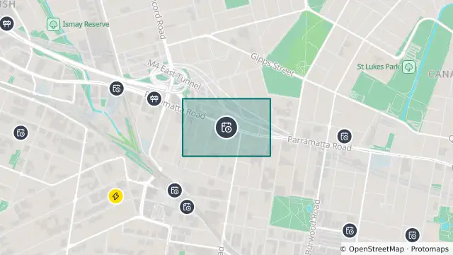 Map of Planned Power Outage — Burwood, Concord, Strathfield and nearby items
