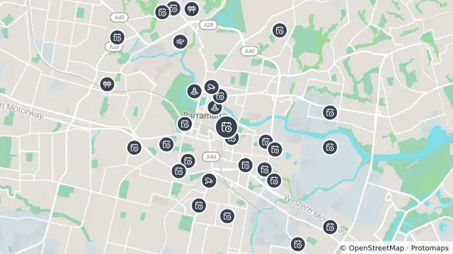 Map of Planned Power Outage — Parramatta and nearby items