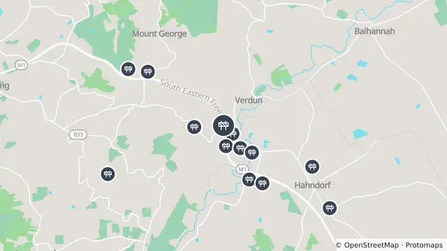 Map of Mowing — South Eastern Freeway, Bridgewater and nearby items