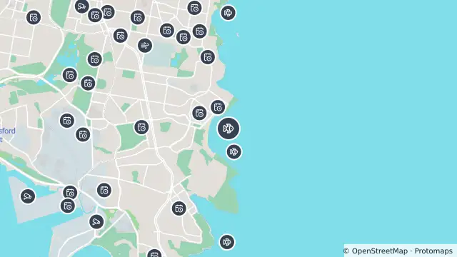 Map of Drone Surveillance Location — Maroubra Beach and nearby items